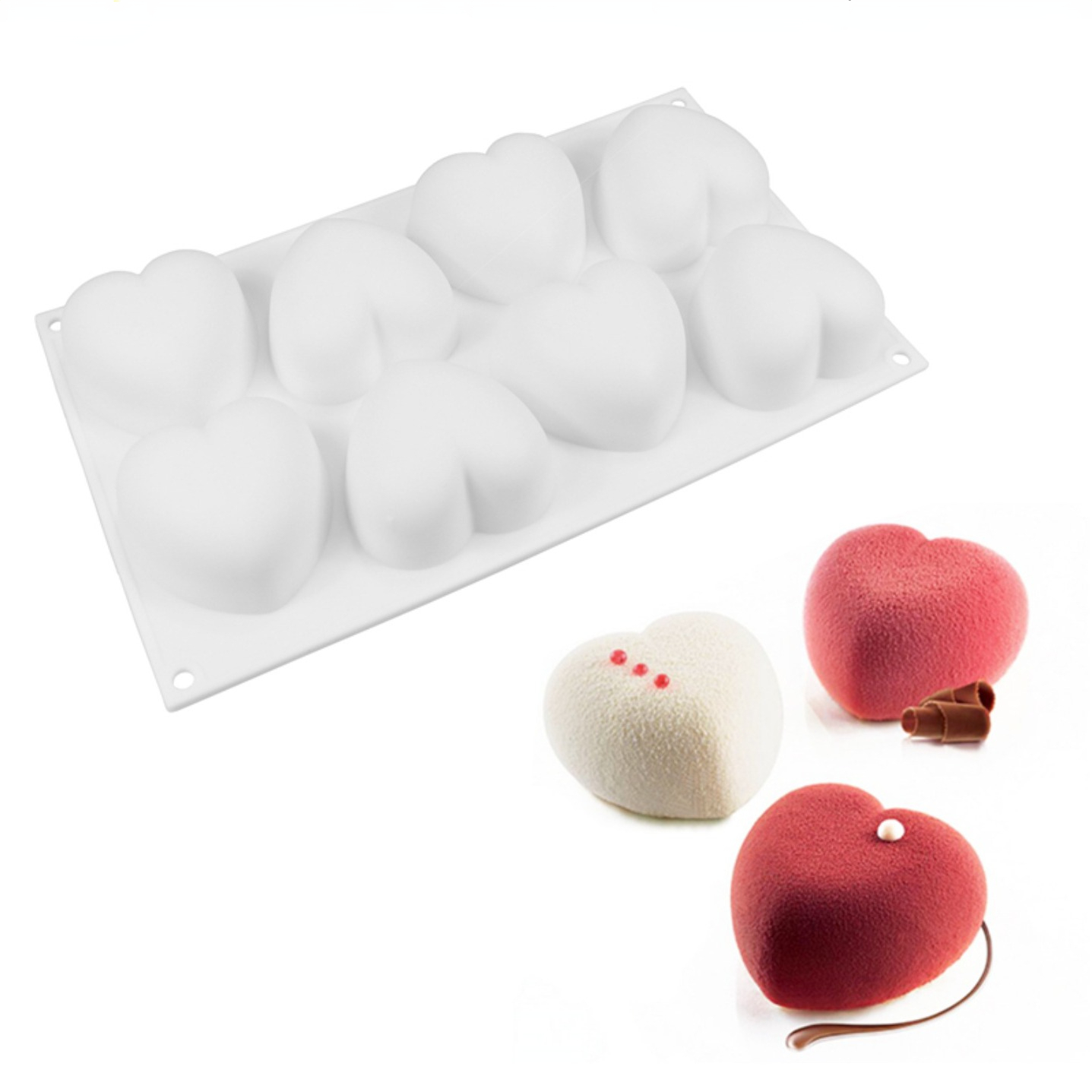 Candle Making Kit - Love Heart Silicone Soap Mold Handmade