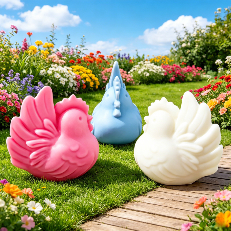 Candle Making Video - Cartoon Hen Silicone Candle Mold, 3D