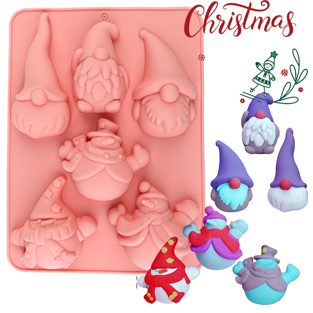 6-Cavity Christmas Gnome Cake  - Candle Making Uk ulasan dan harga