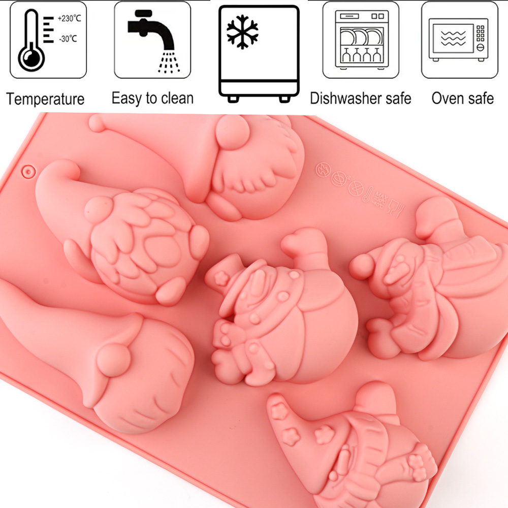 6-Cavity Christmas Gnome Cake  - Candle Making Uk ulasan dan harga