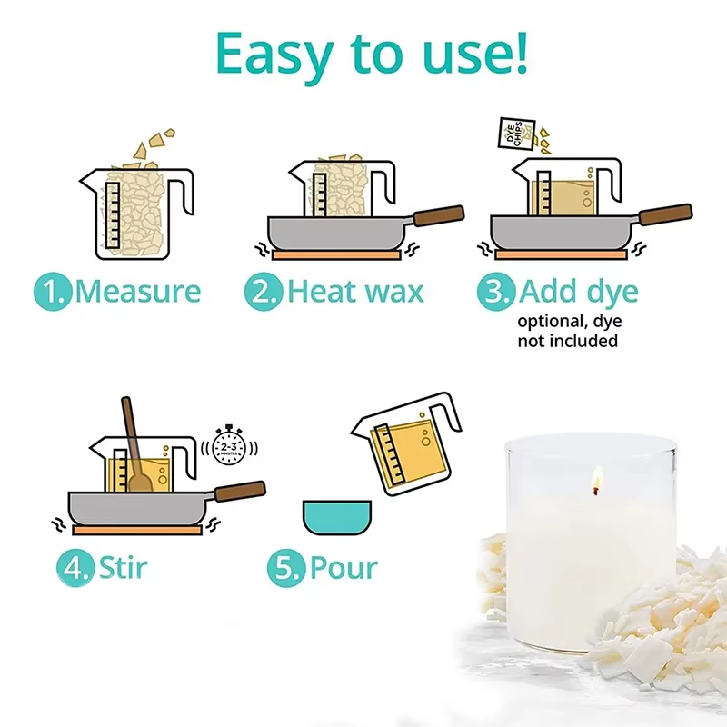 1kg/500/250/100g Pure Soy Wax  - Candle Making Uk ulasan dan harga