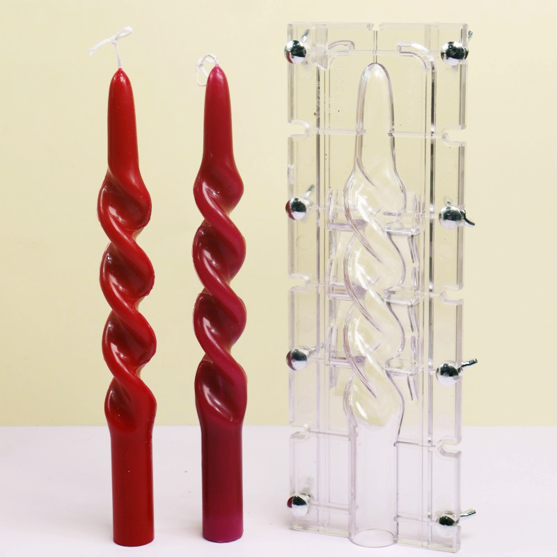 Twisted Stripe Column Acrylic  - Candle Making Kit ulasan dan harga