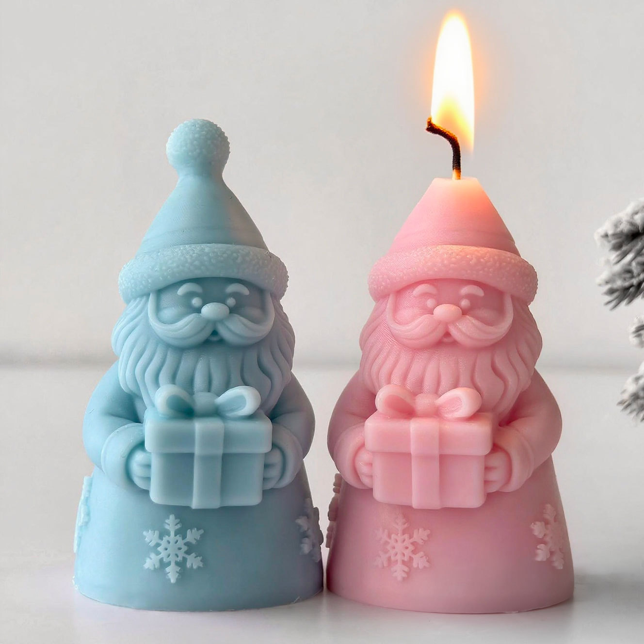 Santa Claus Gift Box Silicone  - Candle Making Video ulasan dan harga