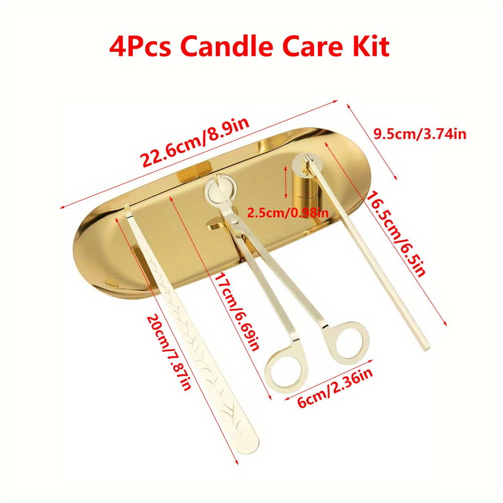 4pcs/set Luxury Candle Care Ki - Candle Making Supplies ulasan dan harga