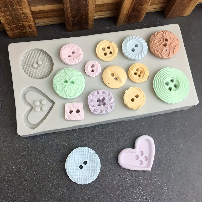 Buttons Shape Silicone Mold Si - Candle Making Supplies ulasan dan harga