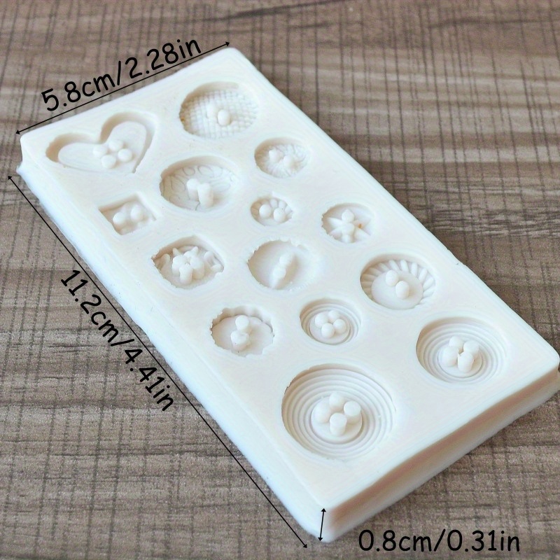 Buttons Shape Silicone Mold Si - Candle Making Supplies ulasan dan harga