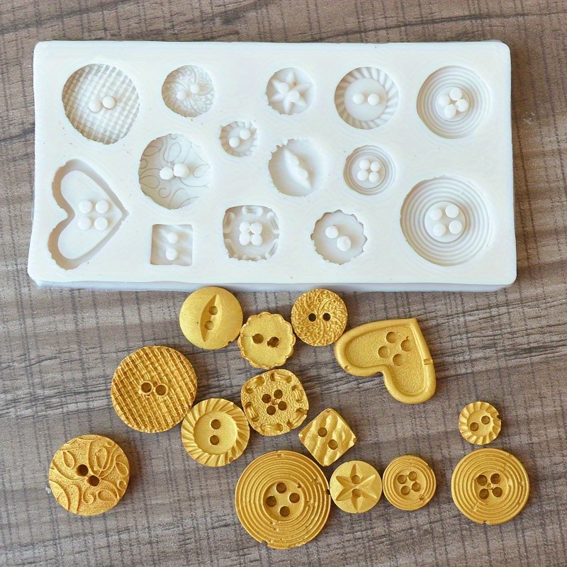 Buttons Shape Silicone Mold Si - Candle Making Supplies ulasan dan harga
