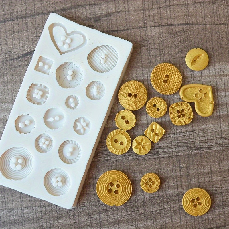 Buttons Shape Silicone Mold Si - Candle Making Supplies ulasan dan harga