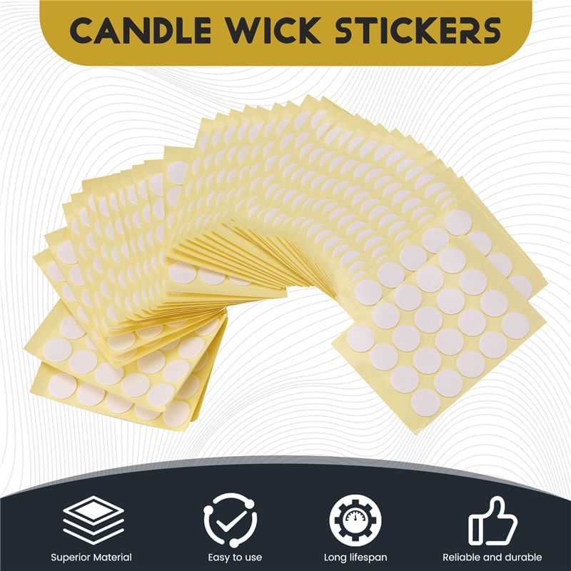 800Pcs Candle Wick Stickers Do - Adhesive Dot Wick ulasan dan harga