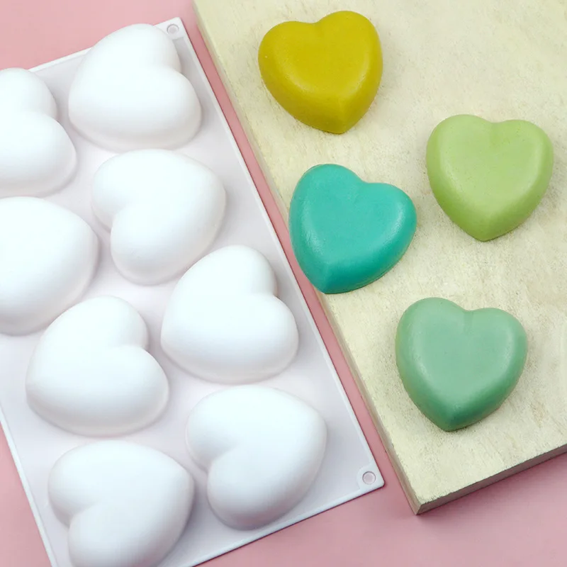 Love Heart Silicone Soap Mold  - Candle Making Kit ulasan dan harga