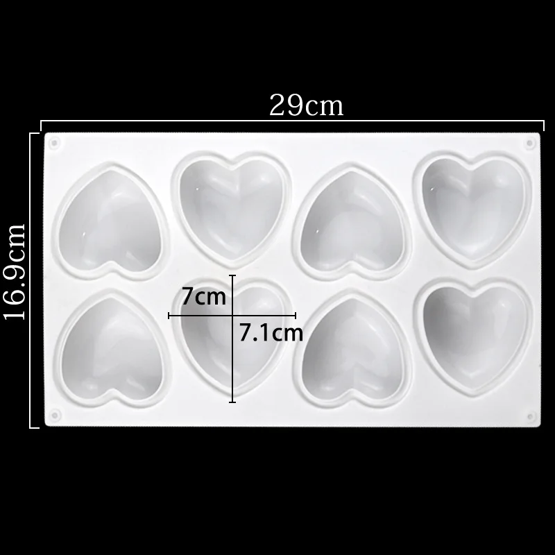 Love Heart Silicone Soap Mold  - Candle Making Kit ulasan dan harga