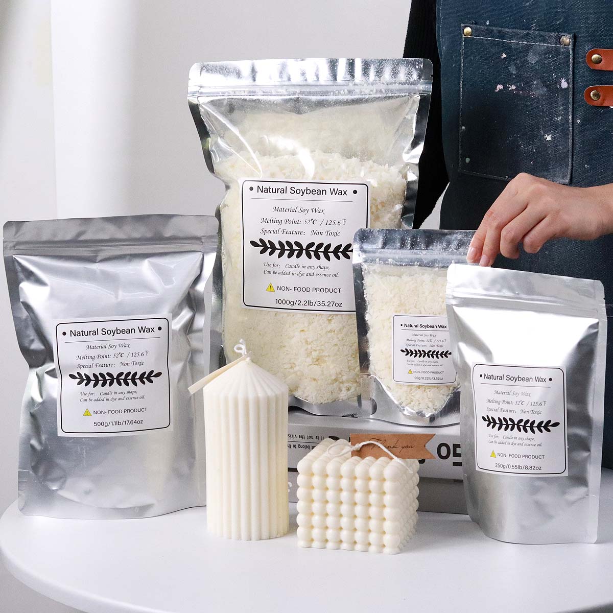 100/250/500/1000g Natural Soy  - Candle Making Kit ulasan dan harga