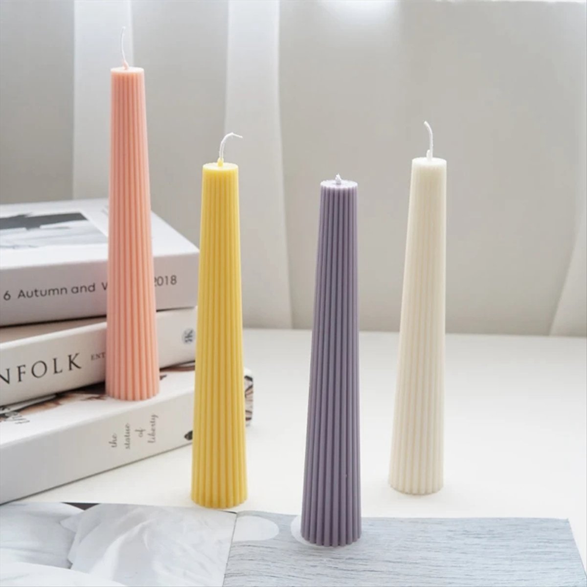 *ABAB Striped Long Pole Column - Candle Making Kit ulasan dan harga