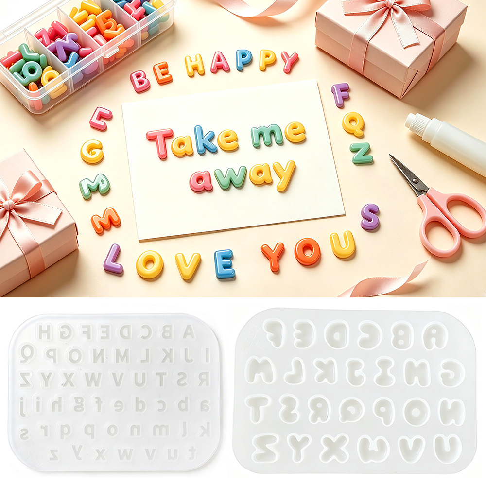 2Pcs Mini Letter Silicone Mold - Candle Making Kit ulasan dan harga
