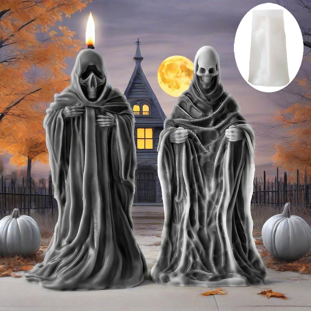 3D Skeleton Scent Candle Silic - Candle Making Video ulasan dan harga