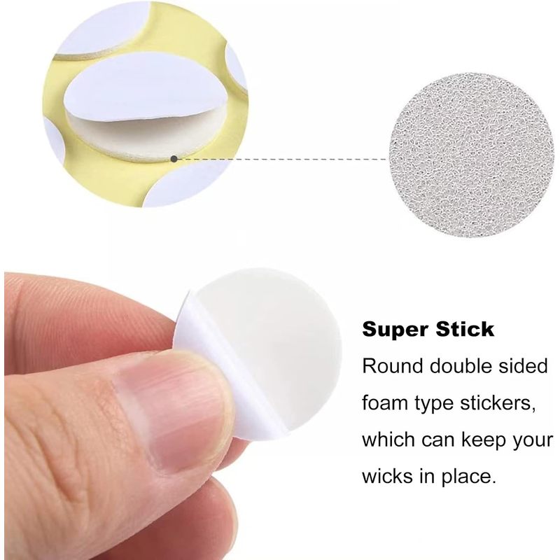240pcs Candle Wick Stickers, H - Adhesive Dot Wick ulasan dan harga