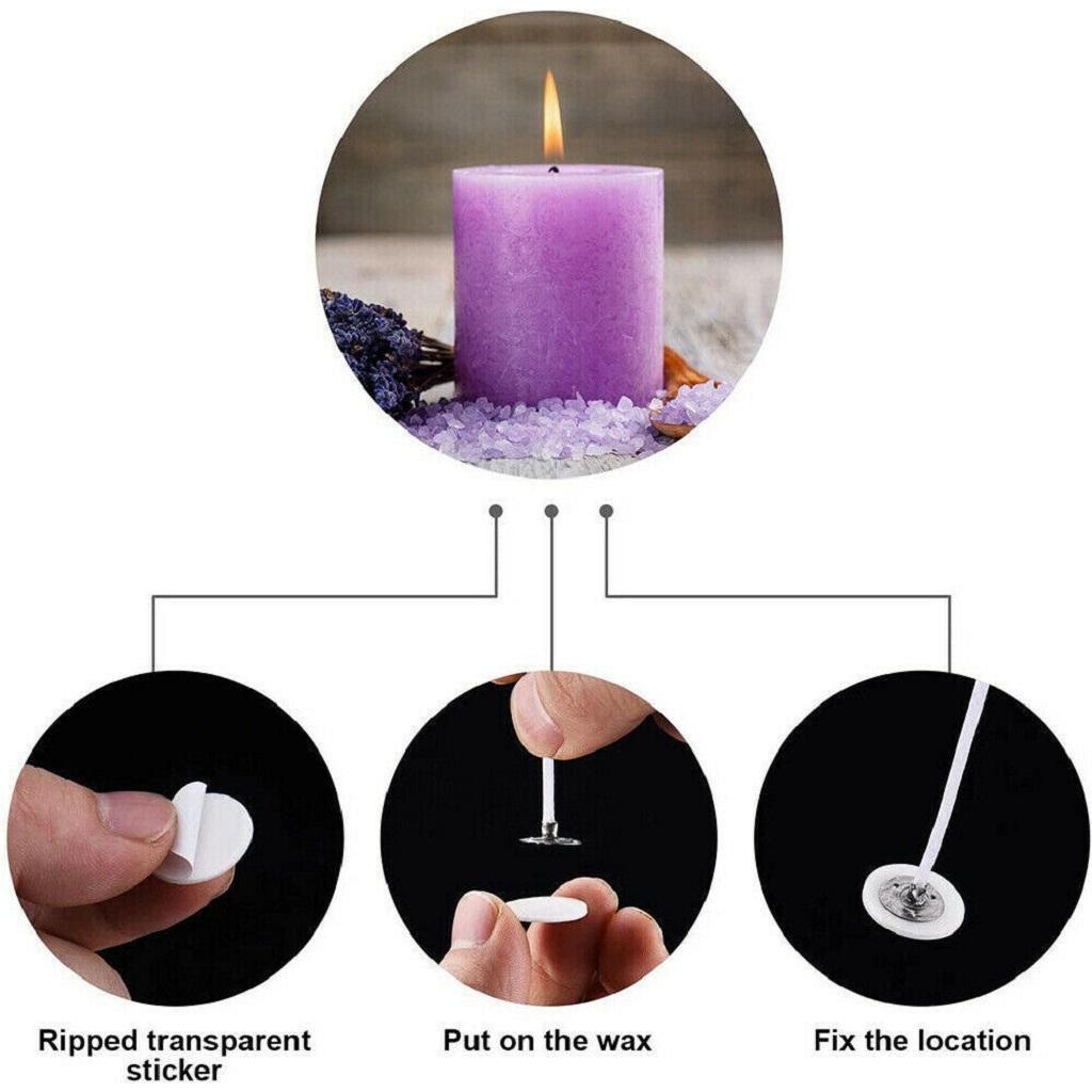 Candle Wick Stickers Round Foa - Adhesive Dot Wick ulasan dan harga