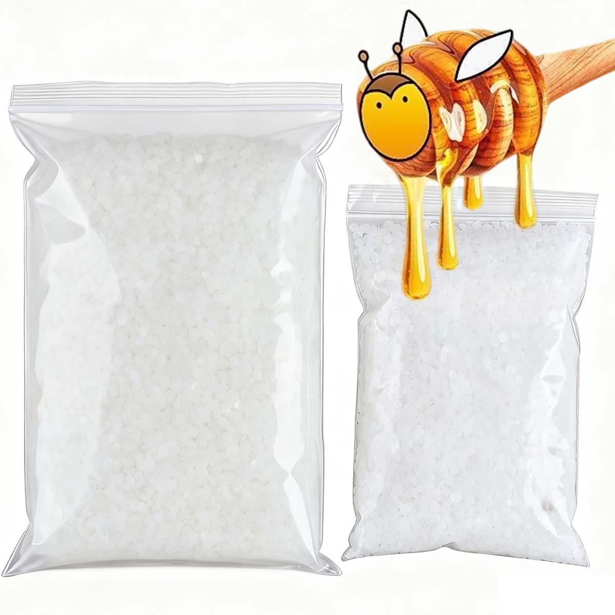 200g-1000g White Beeswax Pure  - Candle Making Video ulasan dan harga