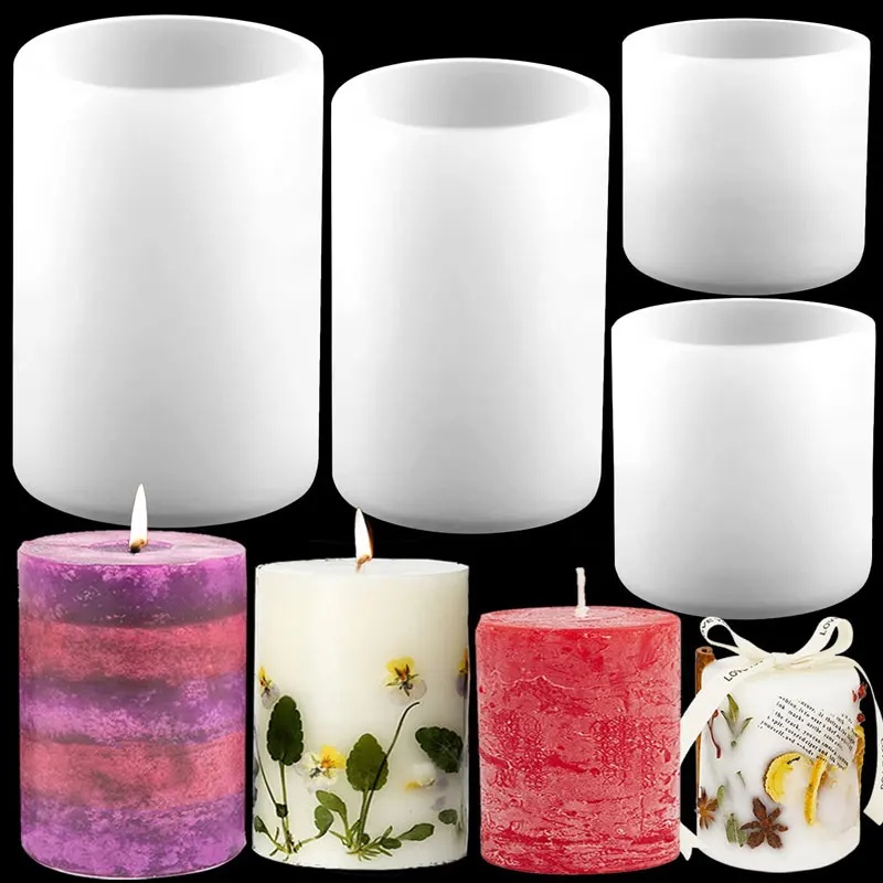 Cylinder Silicone Candle Molds - Candle Making Video ulasan dan harga