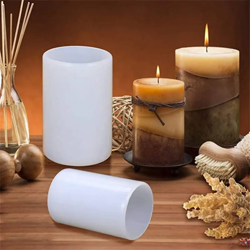 Cylinder Silicone Candle Molds - Candle Making Video ulasan dan harga