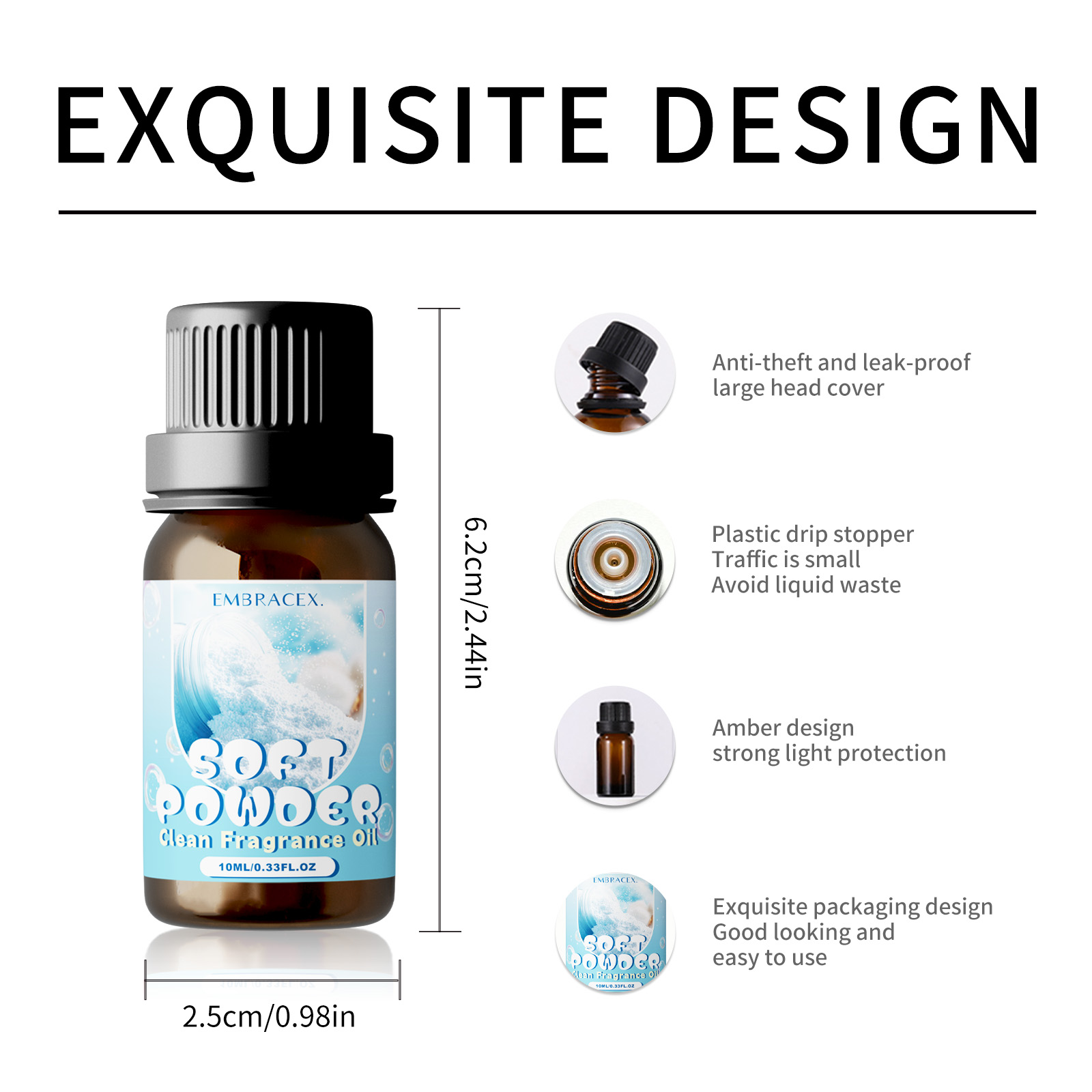 10ml Soft Powder Essential Oil - Candle Making Essential Oil ulasan dan harga