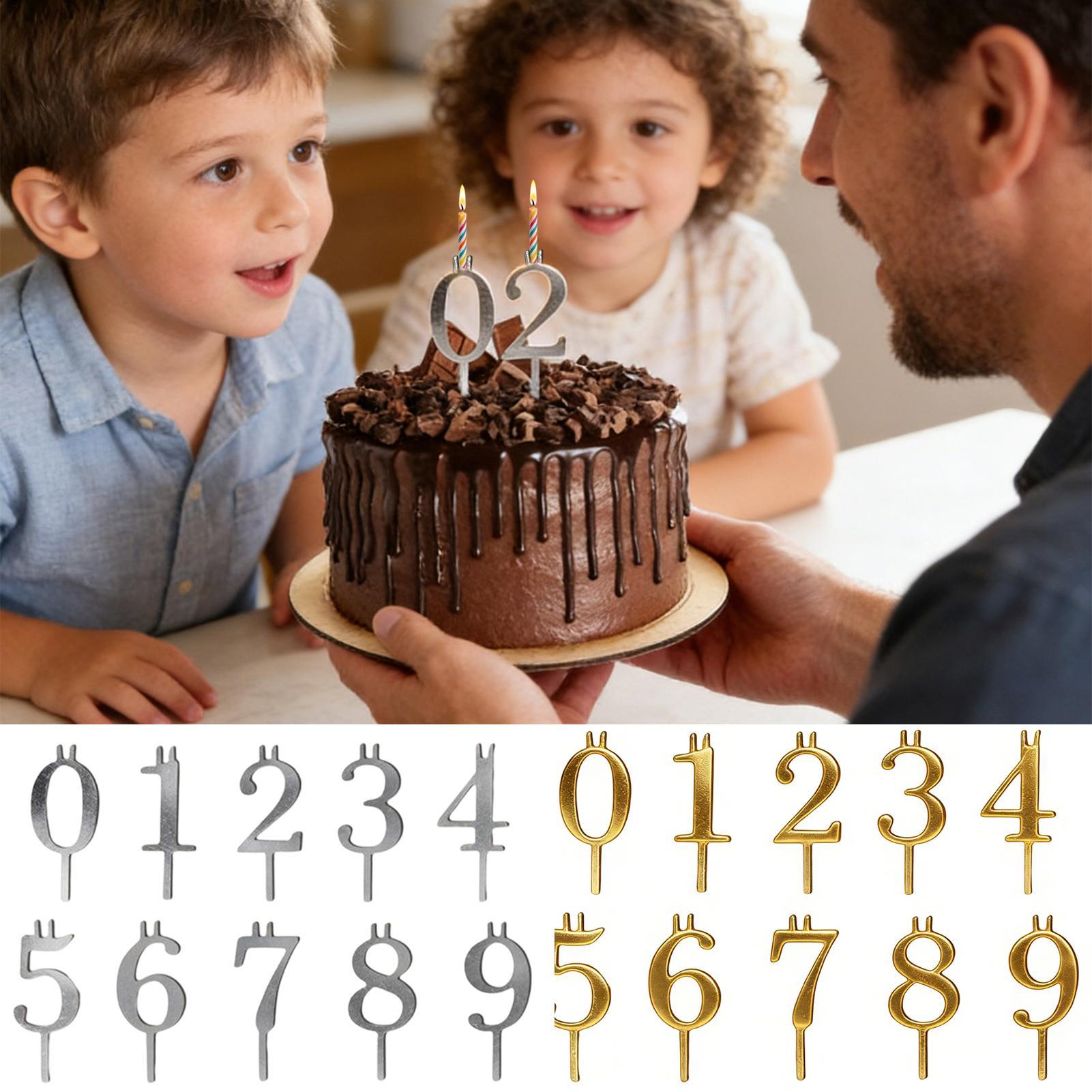 10pcs 0-9 Number Cake Toppers  - Candle Making Supplies ulasan dan harga