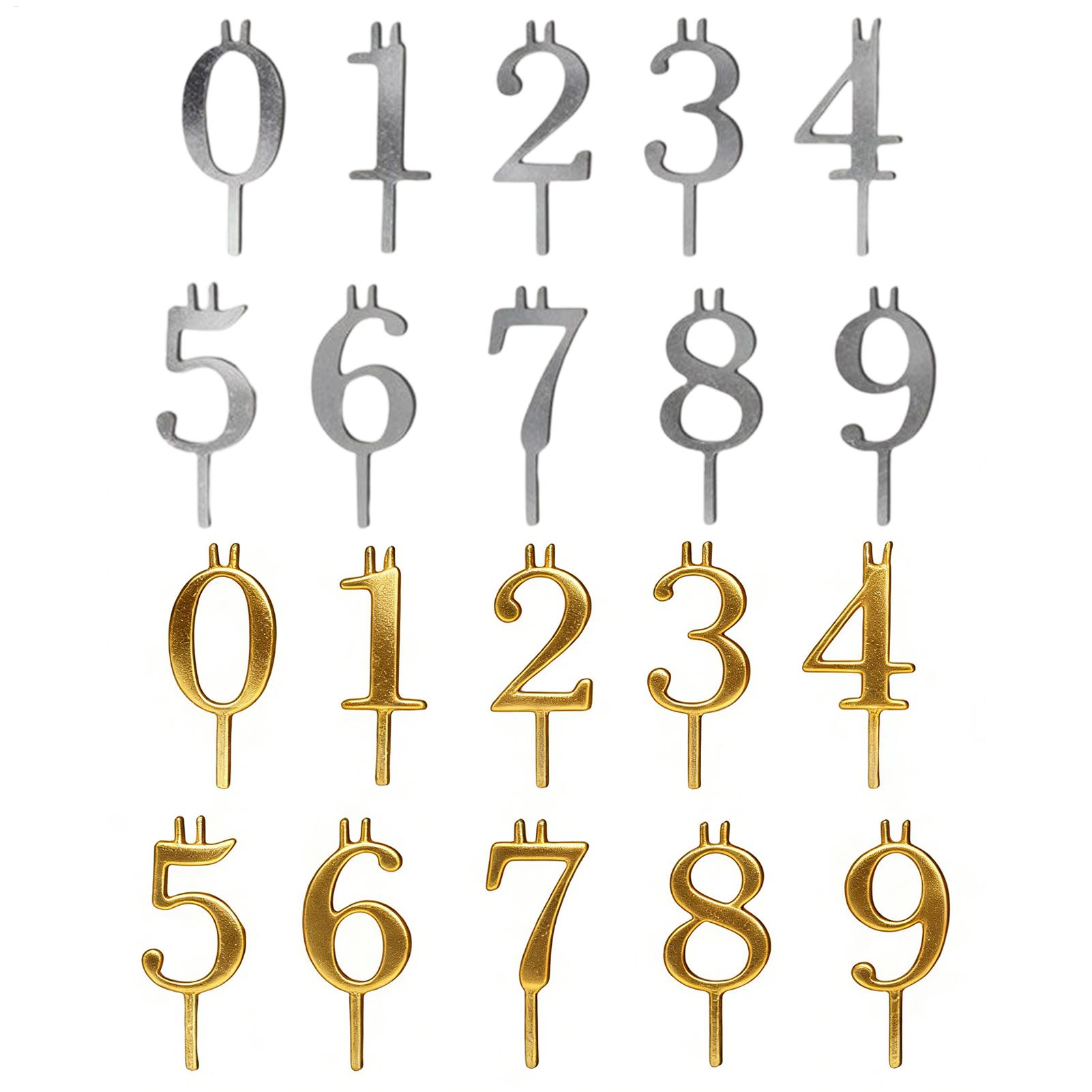 10pcs 0-9 Number Cake Toppers  - Candle Making Supplies ulasan dan harga