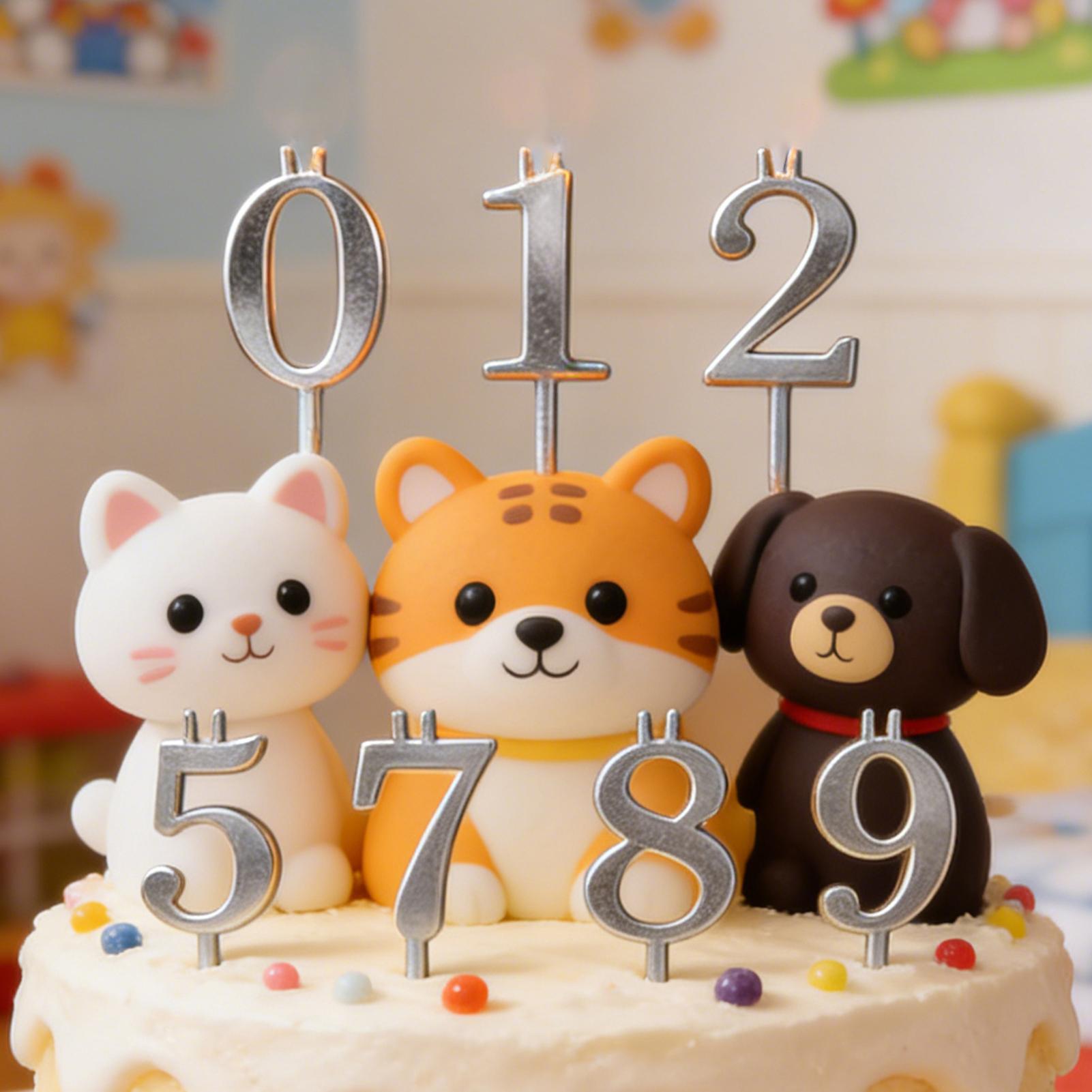 10pcs 0-9 Number Cake Toppers  - Candle Making Supplies ulasan dan harga